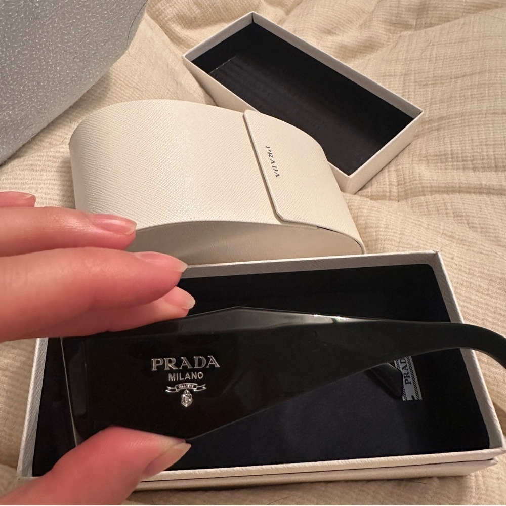 Prada Black Rectangular Sunglasses Nwot - image 4